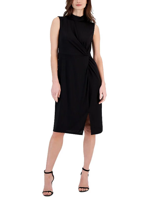 Womens Twist Knee-Length Midi Dress New In This Season