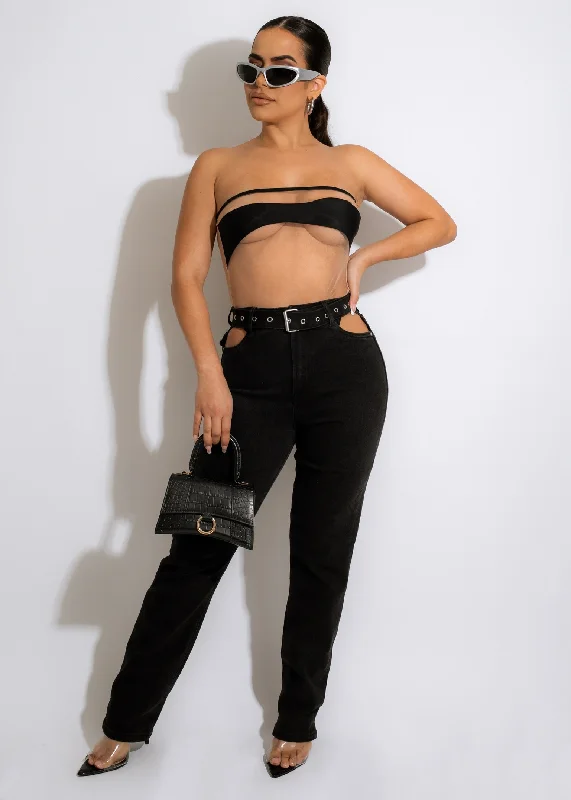 Make It Happen Jeans Black Boho - Chic Festival - Ready Style