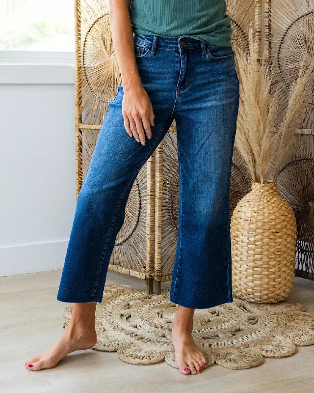 Judy Blue Patricia Non Distressed Cropped Wide Leg Jeans Must-Have Styles