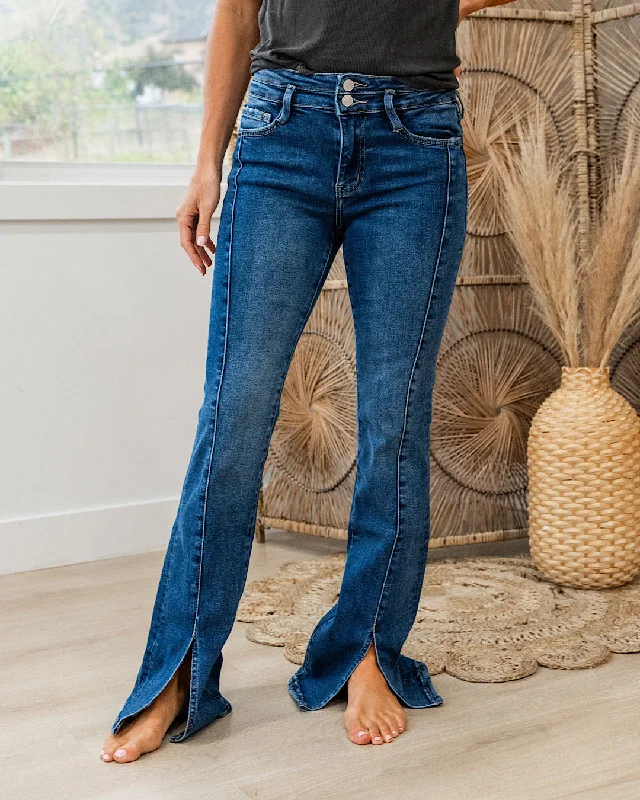 Lovervet Teryn Front Seam Flare Jeans Seasonal Trend