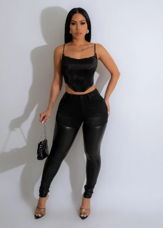 Out Of This World Jeans Black Chic Urban Fashion Look